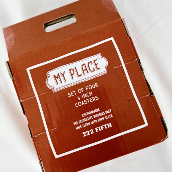 New Boxed Set of 4 North Carolina Map Coasters Tiles Cork Backs My Place Gift - Picture 2 of 10